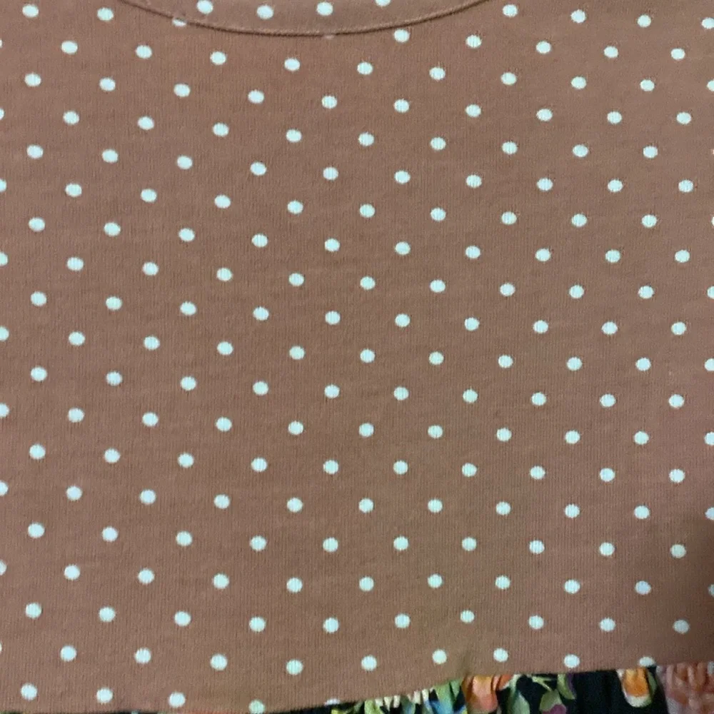 Ricrac & Ruffles Dress 4T  long sleeves Black with flowers pink green orange